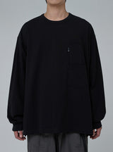 PMF024-03JL02 BAGGY POCKET L/S TEE (BLACK)