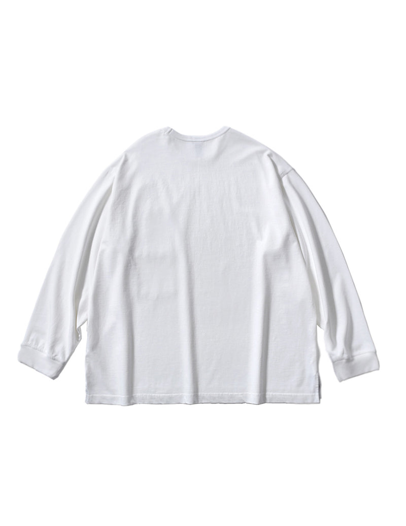 PMF024-03JL02 BAGGY POCKET L/S TEE (OFF WHITE)