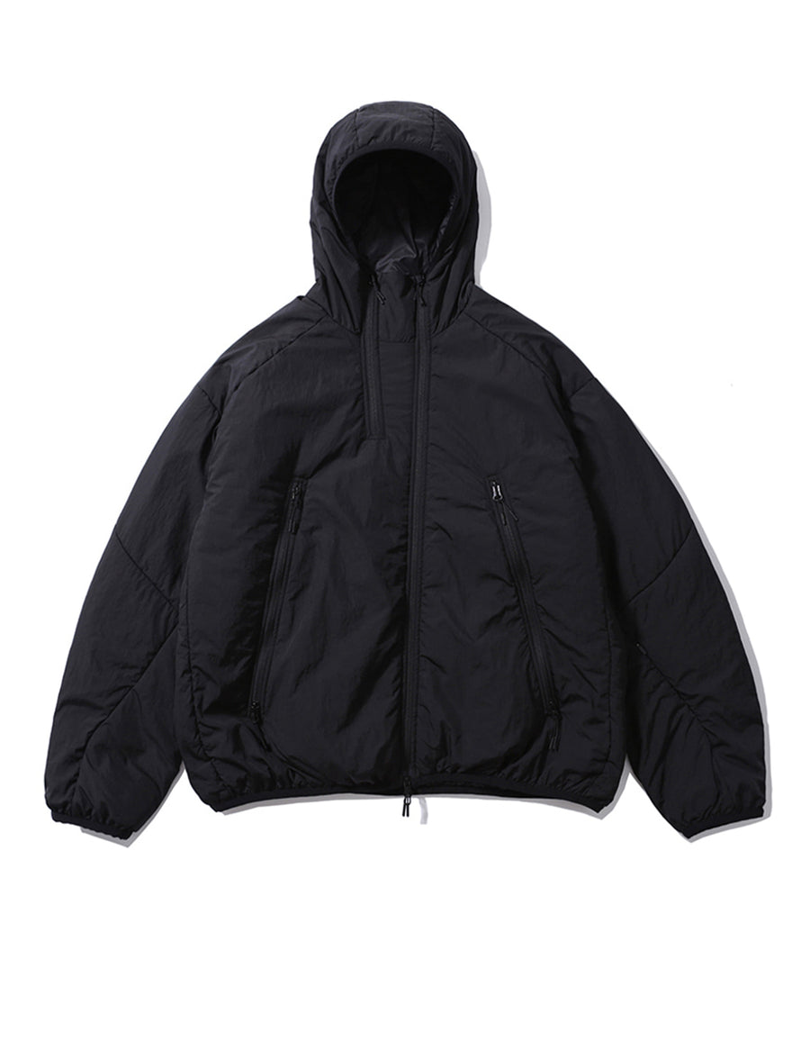 PMF024-03JP03 DOUBLE-ZIP INSULATED PARKA (BLACK)