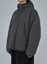 PMF024-03JP03 DOUBLE-ZIP INSULATED PARKA (CHARCOAL)