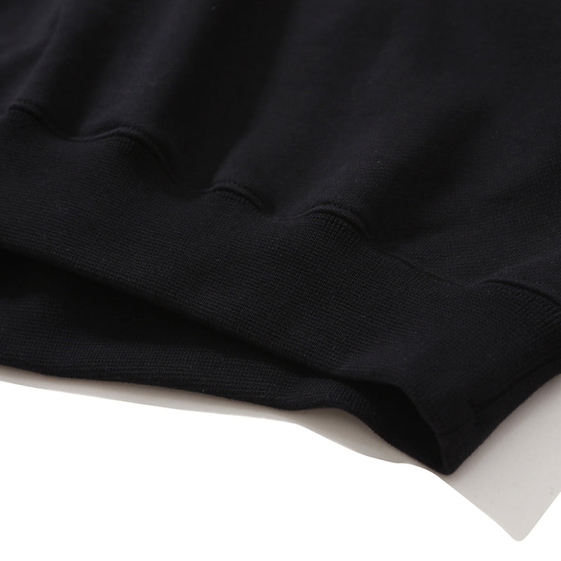 PMF024-03SW01 BAGGY SWEAT SHIRT (BLACK)