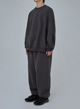 PMF024-03SW01 BAGGY SWEAT SHIRT (CHARCOAL)