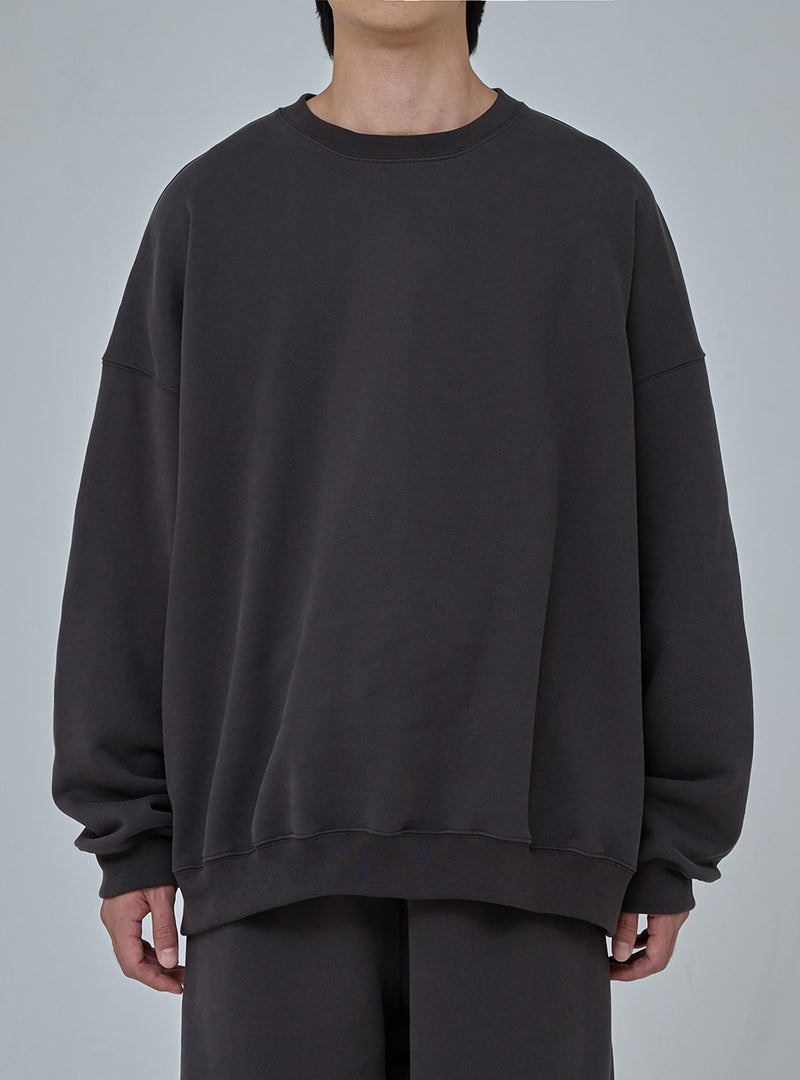 PMF024-03SW01 BAGGY SWEAT SHIRT (CHARCOAL)