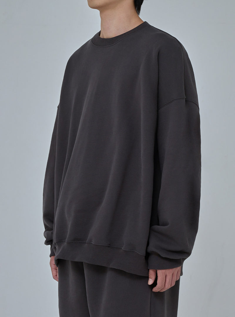 PMF024-03SW01 BAGGY SWEAT SHIRT (CHARCOAL)