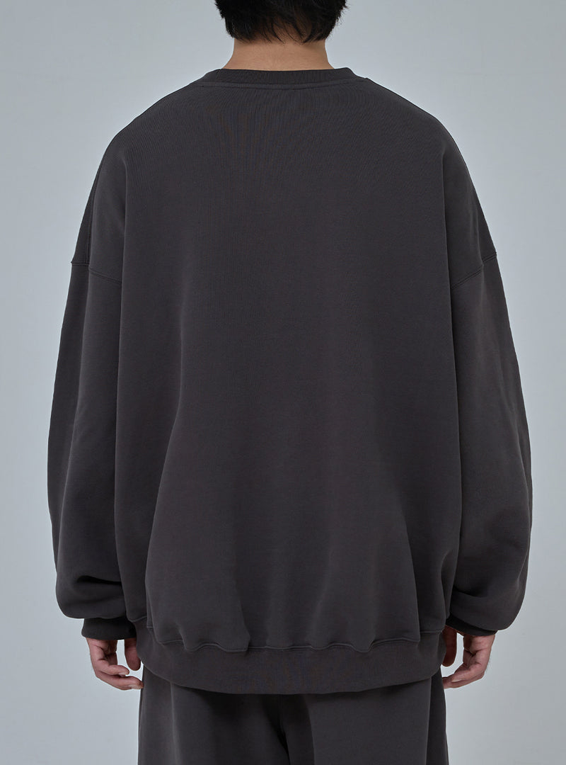 PMF024-03SW01 BAGGY SWEAT SHIRT (CHARCOAL)