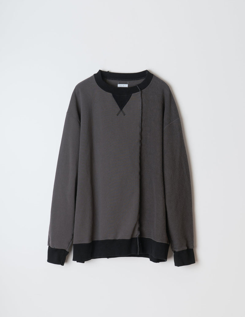 NMCU-023 ASYMMETRIC SWITCHING SWEAT SHIRT