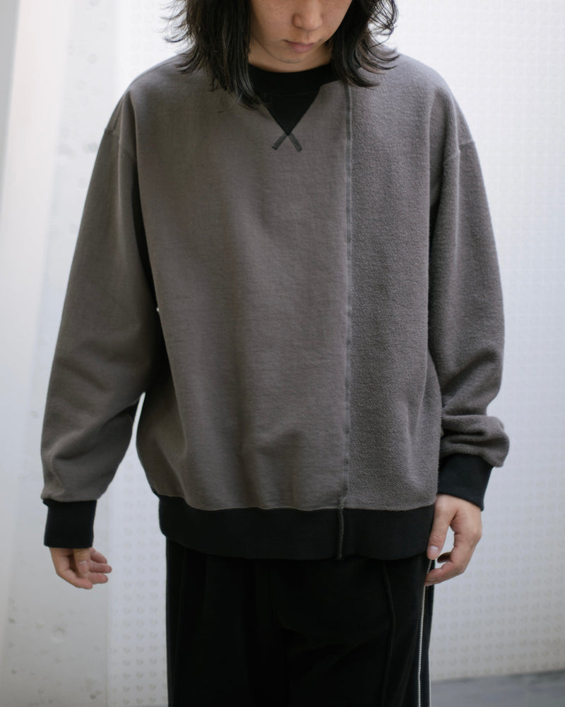 NMCU-023 ASYMMETRIC SWITCHING SWEAT SHIRT