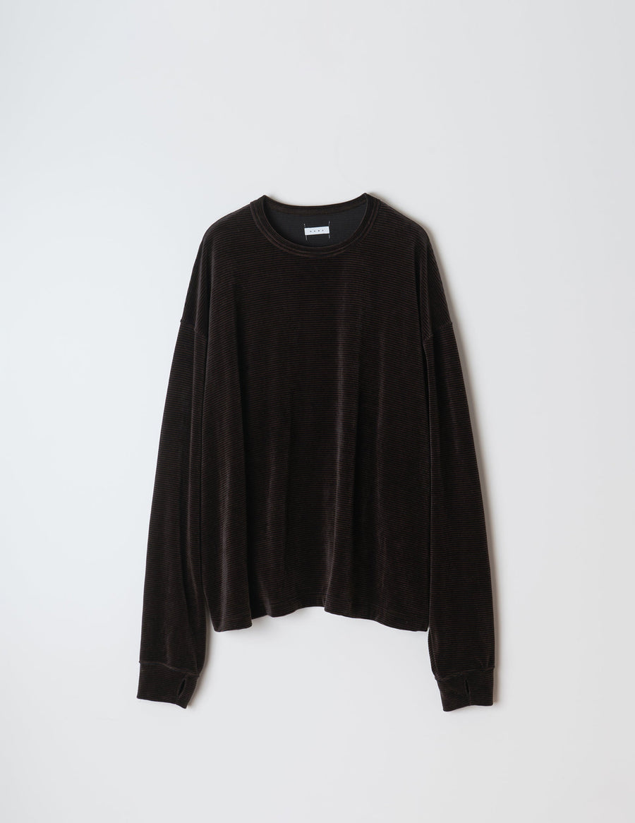 NMCU-027 VELOUR BORDER LONG SLEEVE TEE