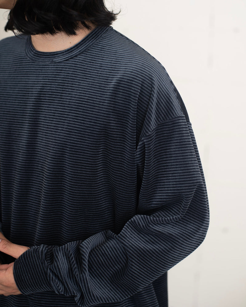 NMCU-027 VELOUR BORDER LONG SLEEVE TEE