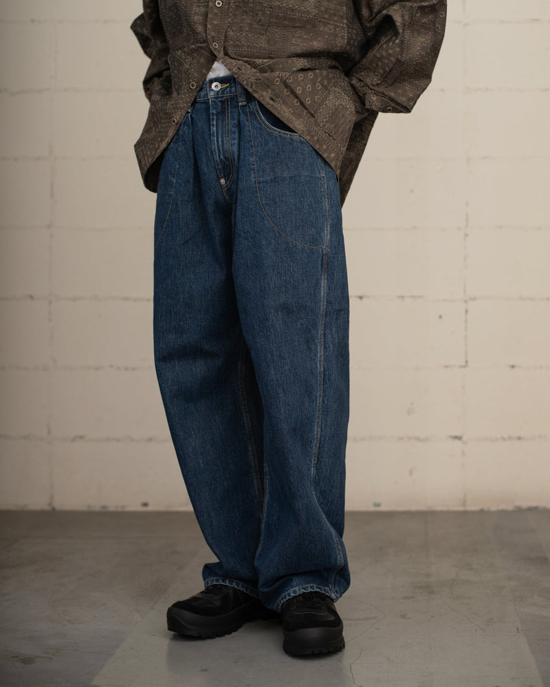 NMPT-019 BIO WASH DENIM PAINTER PANTS