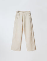 NMPT-021 COTTON/WOOL KERSEY BELTED PANTS