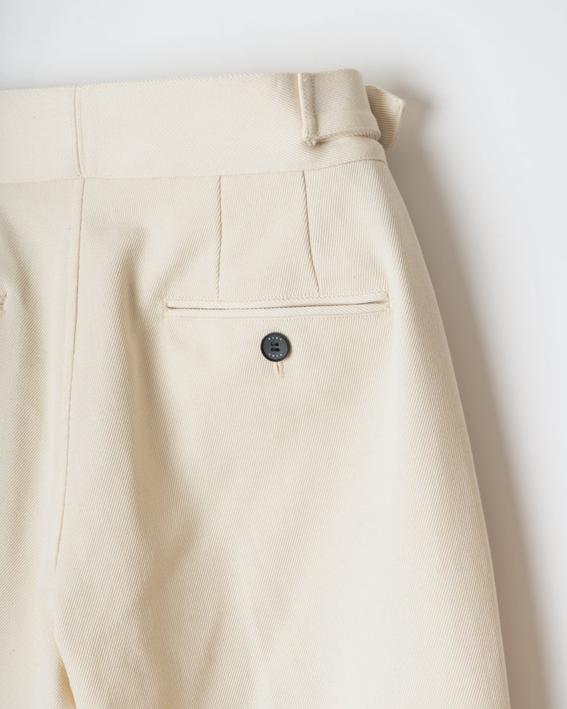 NMPT-021 COTTON/WOOL KERSEY BELTED PANTS