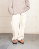 NMPT-021 COTTON/WOOL KERSEY BELTED PANTS