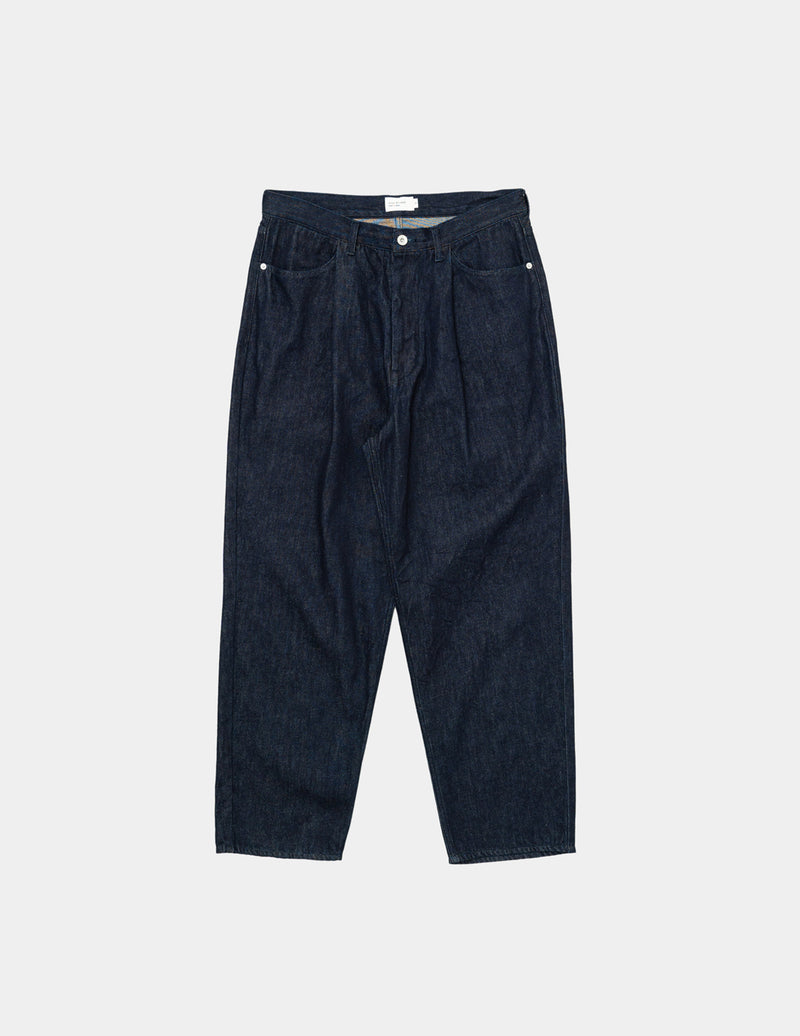 DN02243 12OZ DENIM DEEP TUCK PANTS