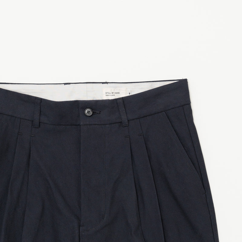 PT09243 DEEP TUCK PRESSED PANTS