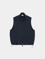 VE01242 LINEN STAND COLLAR VEST