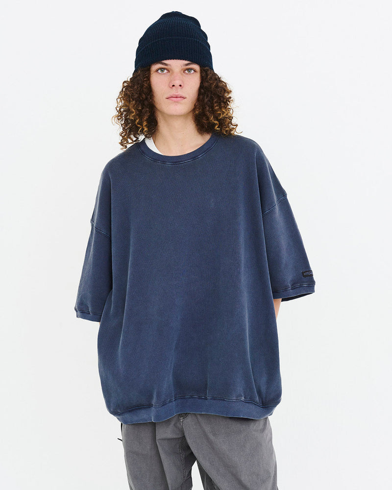 SMMF234039 SM SWEAT CREW SS PIGMENT DYED