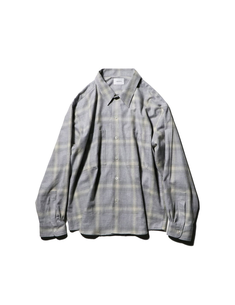 SN-541B SPLIT YOKE BIG SHIRT - OMBRE CHECK