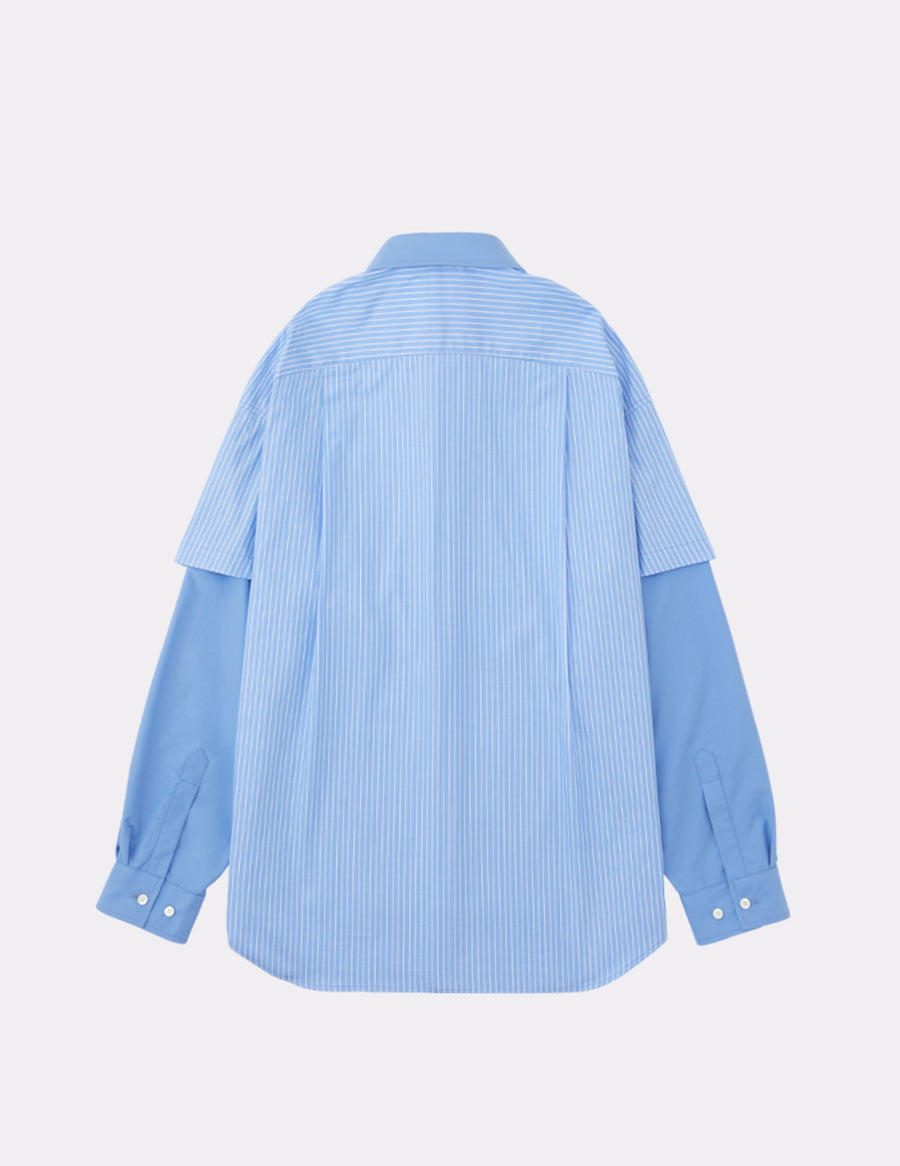 MGMFB231265 DOUBLE FRONT OVERSIZED SIGNATURE SHIRT