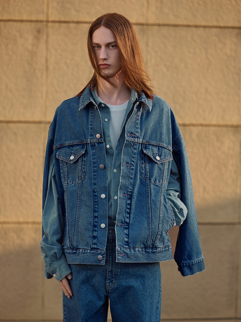 MGMFJ243102 ARMHOLE SLIT DENIM JACKET