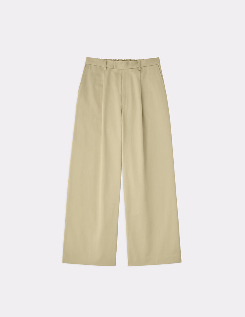 MGMFP241306 ORGANIC COTTON CHINO TUCKED EXTRA WIDE PANTS