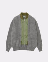 MGMNT243402 MA-1 MIX CARDIGAN