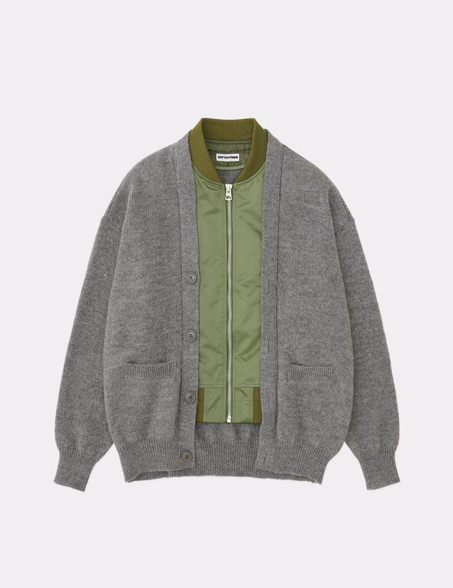 MGMNT243402 MA-1 MIX CARDIGAN