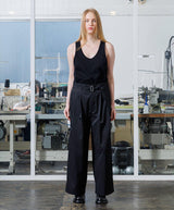 VOPT-N83 BIO TWILL BELT WIDE PANTS