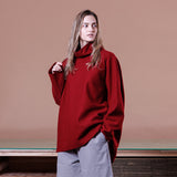 VOWRH COMPRESSED WOOL HI-NECK PULLOVER