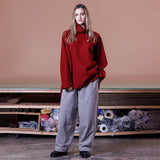 VOWRH COMPRESSED WOOL HI-NECK PULLOVER