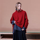 VOWRH COMPRESSED WOOL HI-NECK PULLOVER