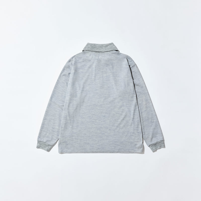 WM24ACU03 WOOL ZIP UP LONG SLEEVE TEE