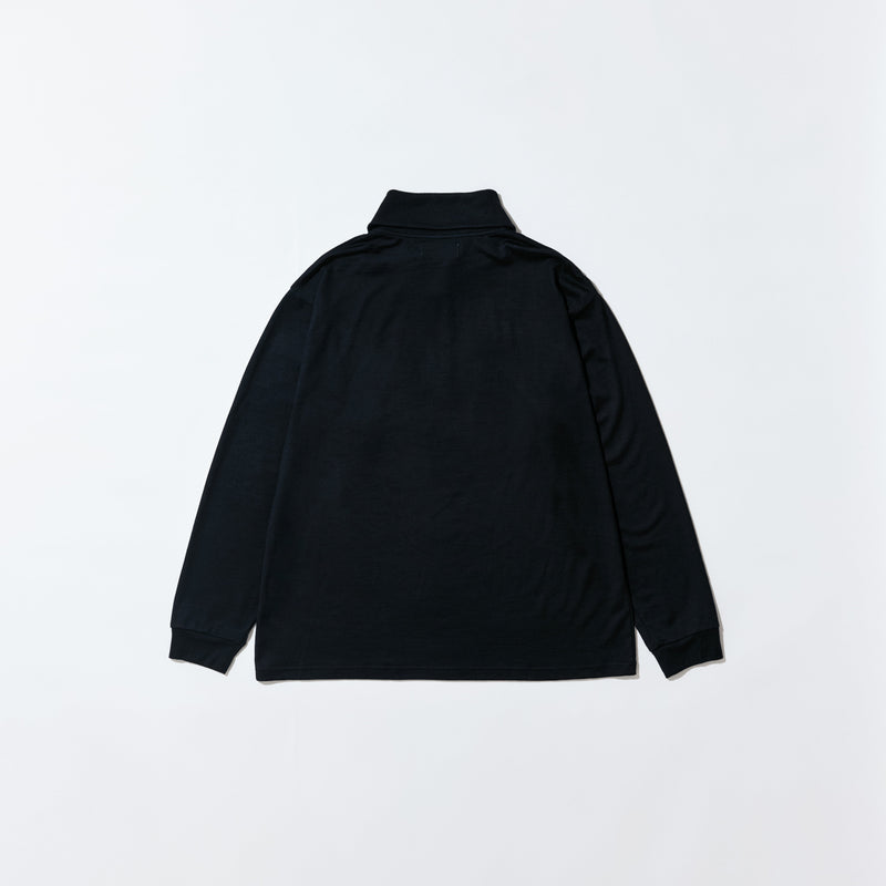 WM24ACU03 WOOL ZIP UP LONG SLEEVE TEE