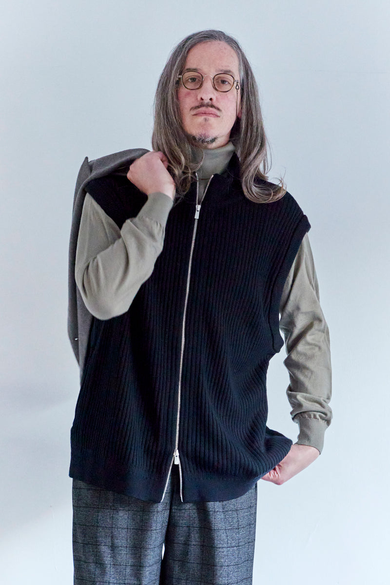 YSK-24AW-KN08 MIZORE DRIVERS KNIT VEST