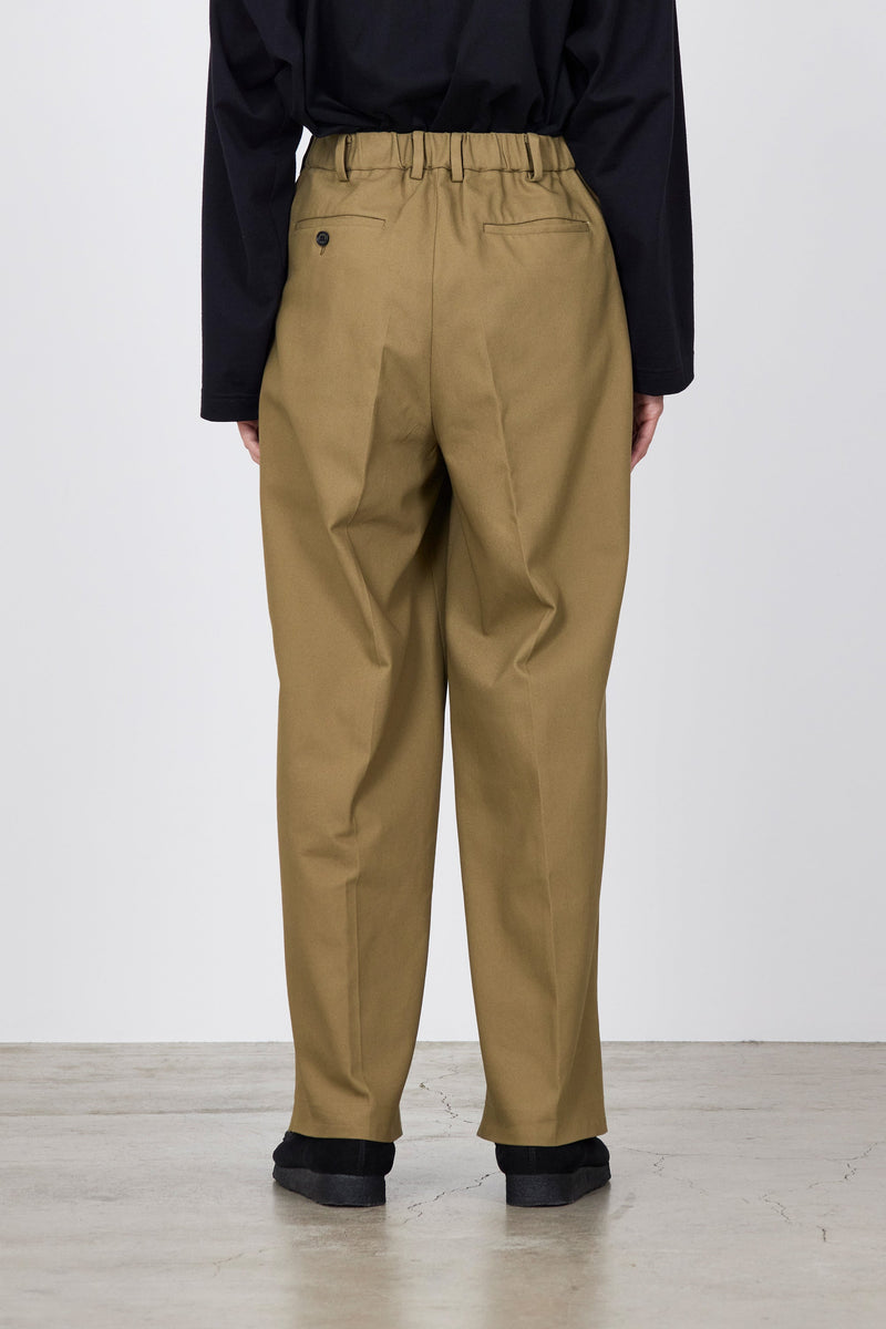 ORGANIC COTTON DOUBLE PLEATED TROUSERS