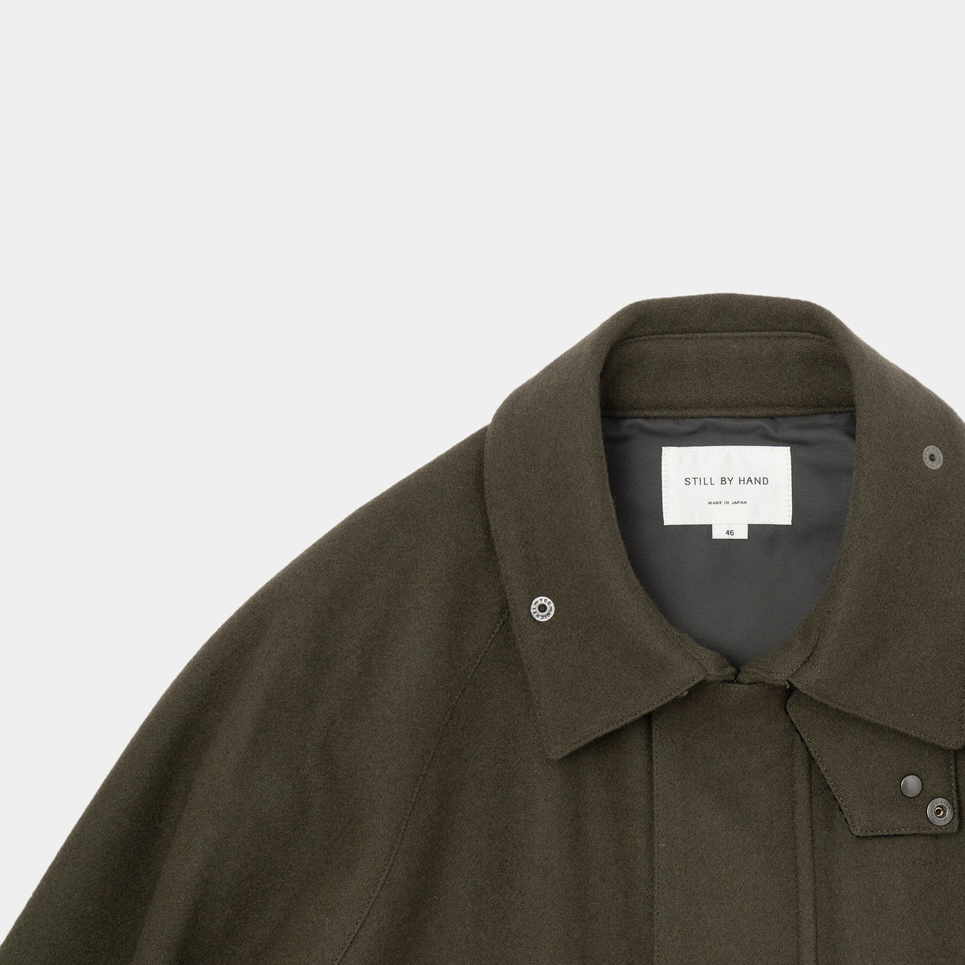 STILL BY HAND BL01224 MELTON FIELD JACKET – hideandseekStore